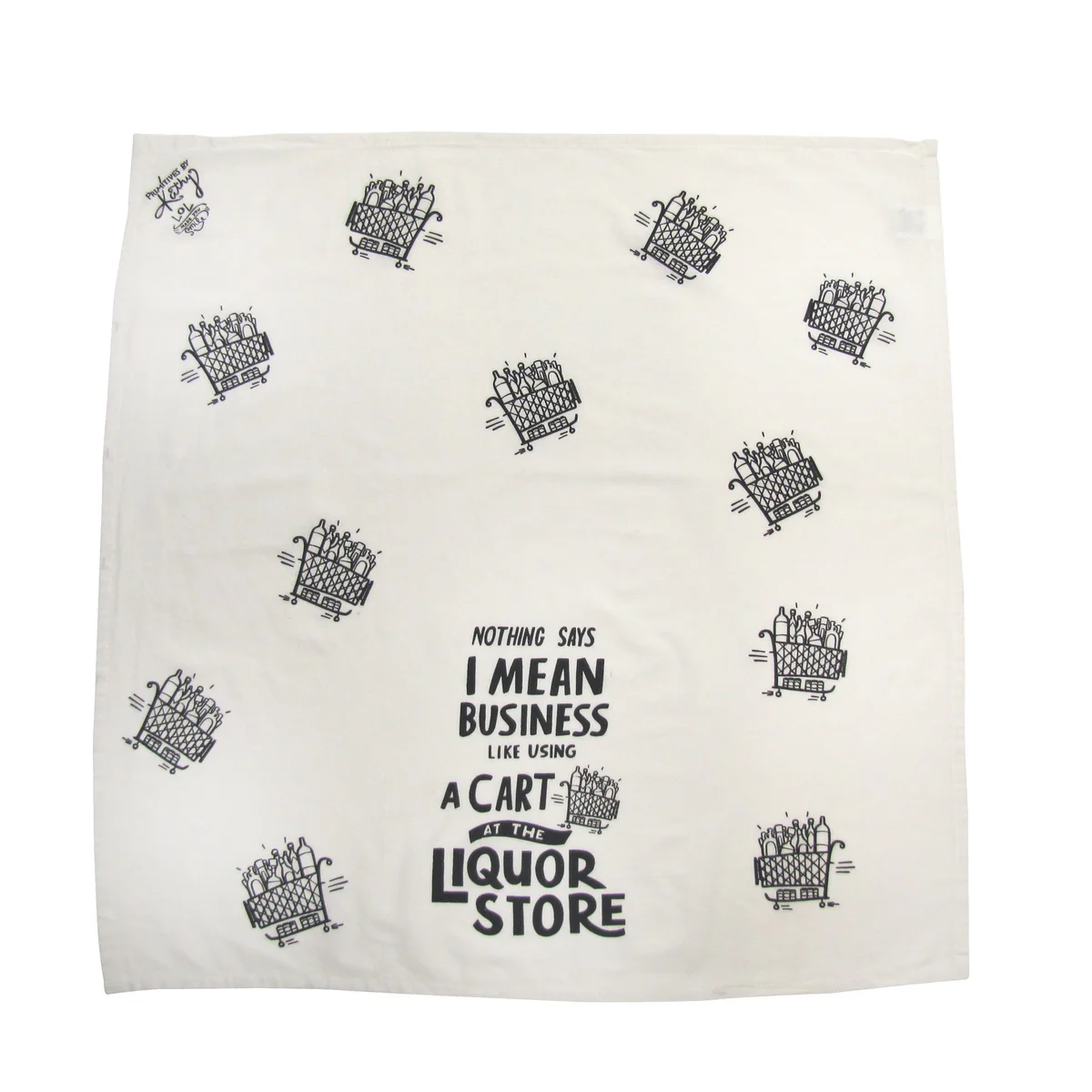 Funny Decorative Cloth Liquor Store Cart Shop Dish Dry Hand Towel Kitchen Decor - Image 5
