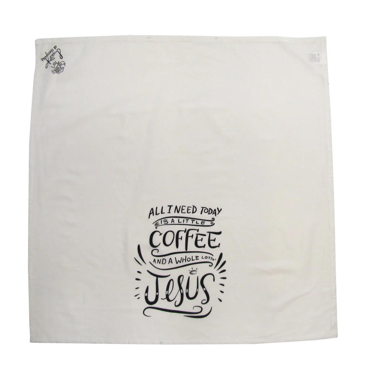 Funny Decorative Cloth Little Coffee Lot Jesus Dish Dry Hand Towel Kitchen Decor - Image 2