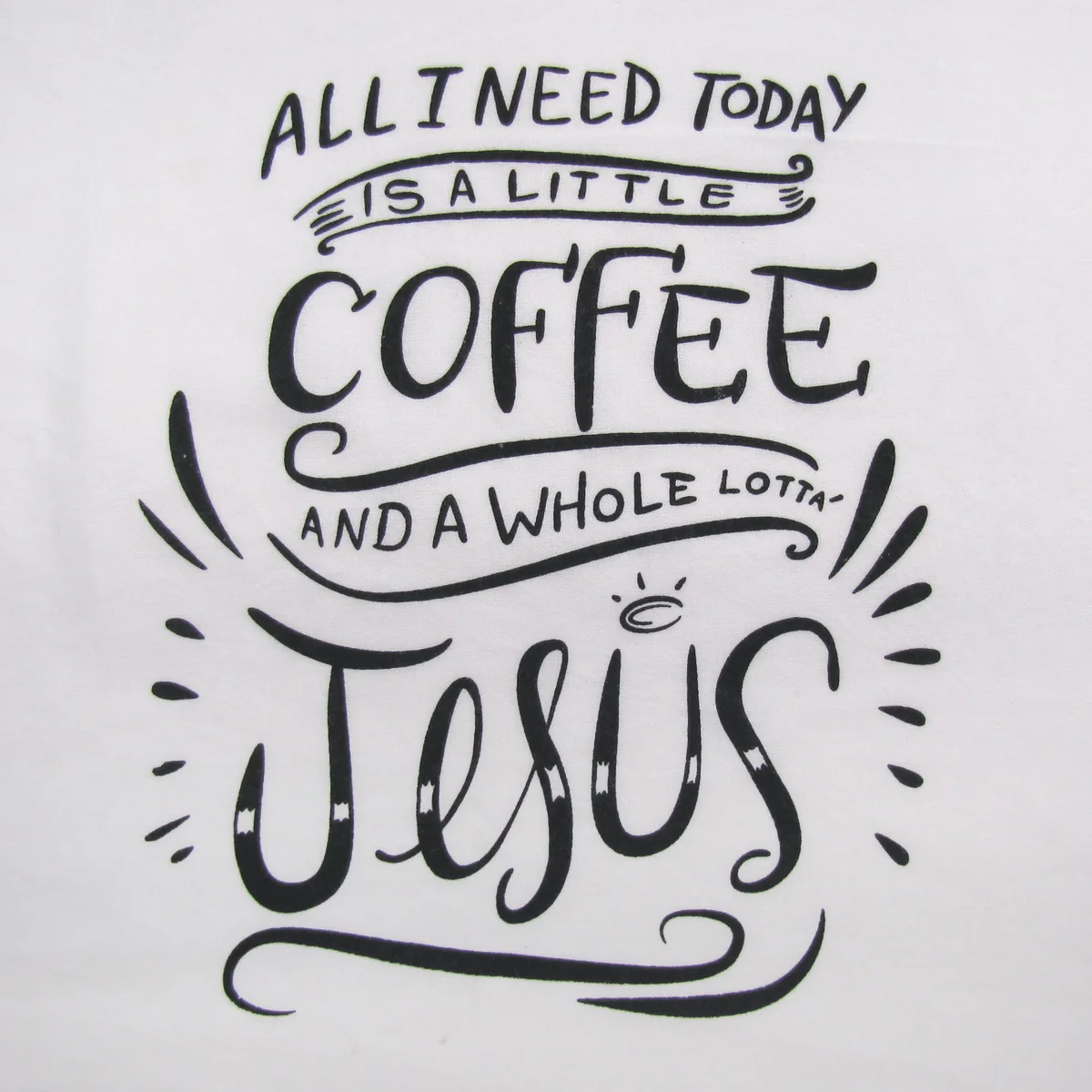 Funny Decorative Cloth Little Coffee Lot Jesus Dish Dry Hand Towel Kitchen Decor - Image 3