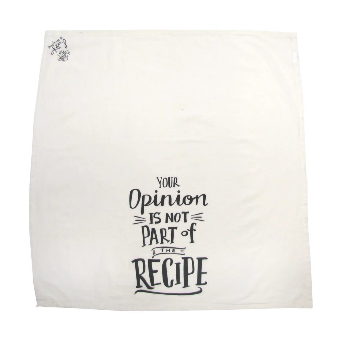 Funny Decorative Cloth Opinion Not Part Recipe Dish Hand Dry Towel Kitchen Decor - Image 2