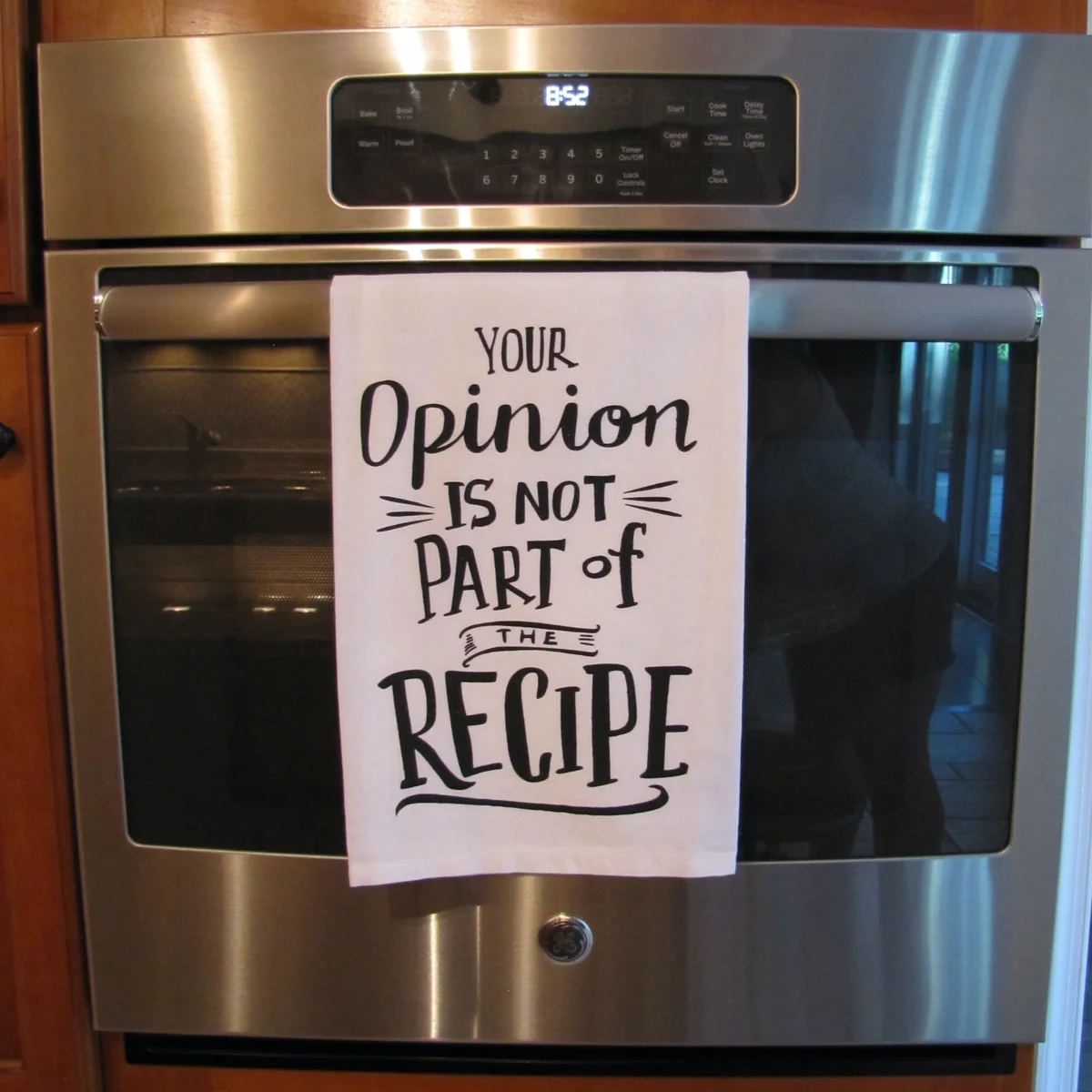 Funny Decorative Cloth Opinion Not Part Recipe Dish Hand Dry Towel Kitchen Decor - Image 5