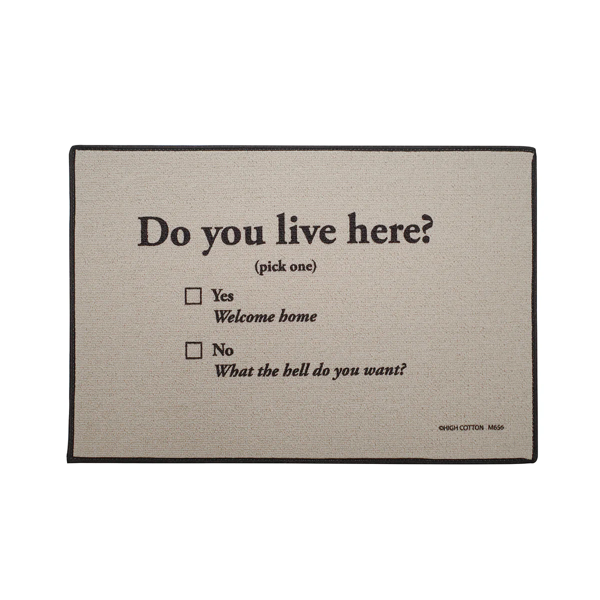 Funny Do you Live Here? Outdoor Doormat Novelty Floor Rug Front Door Welcome Mat