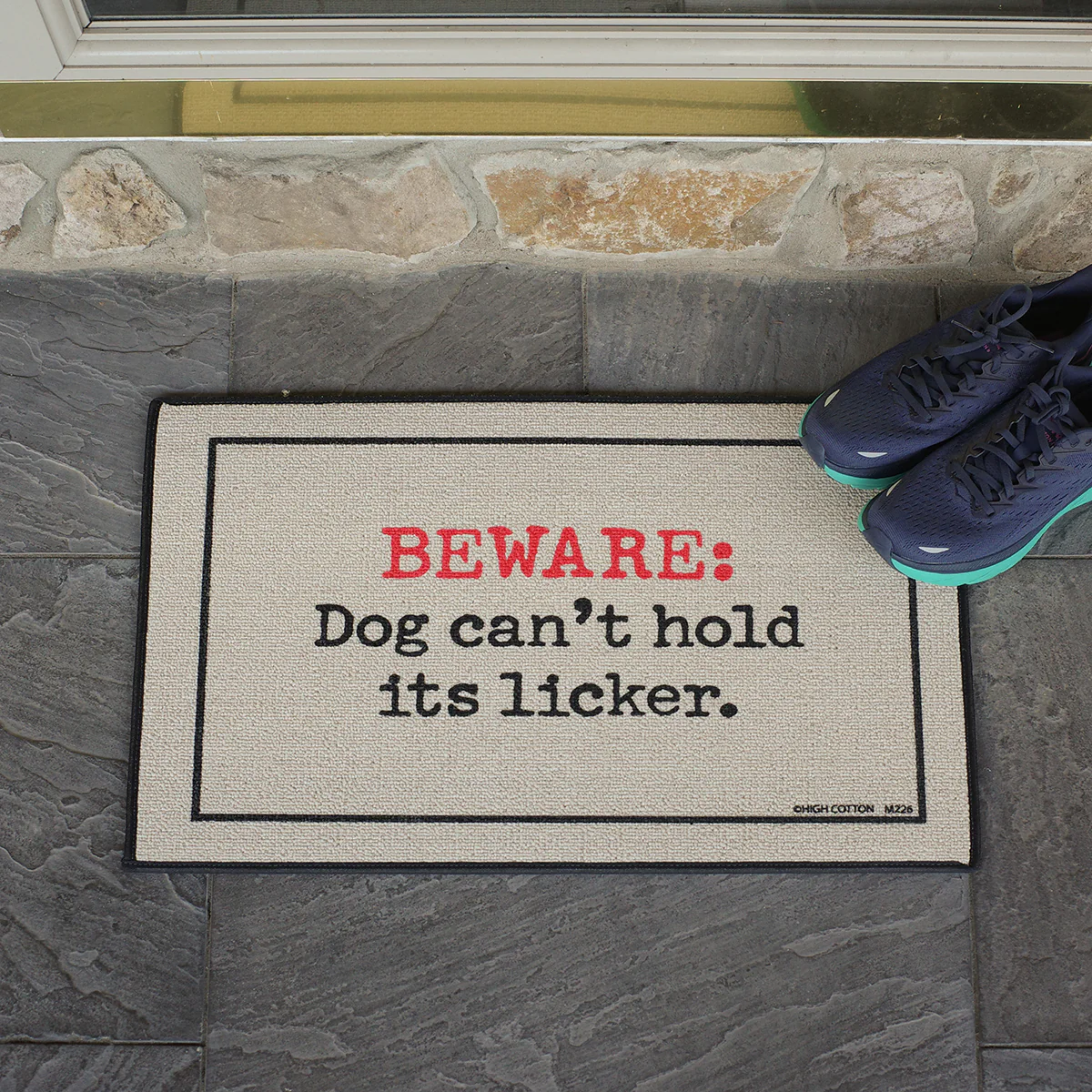Funny Dog Cant Hold its Licker Outdoor Doormat Novelty Floor Rug Front Door Mat - Image 4