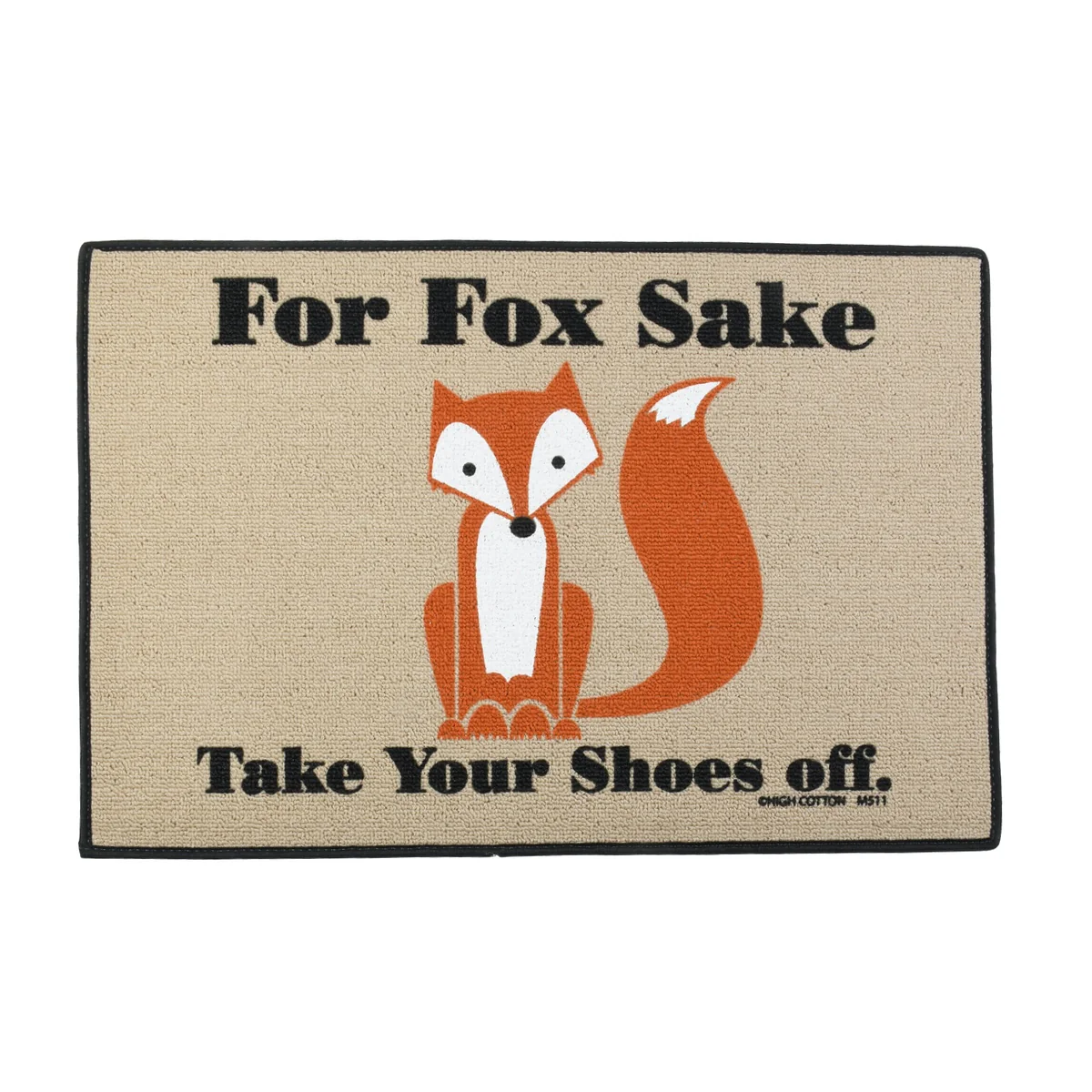 Funny Fox Remove Shoes Tan Welcome Doormat Outdoor Floor Rug Entrance Door Mat