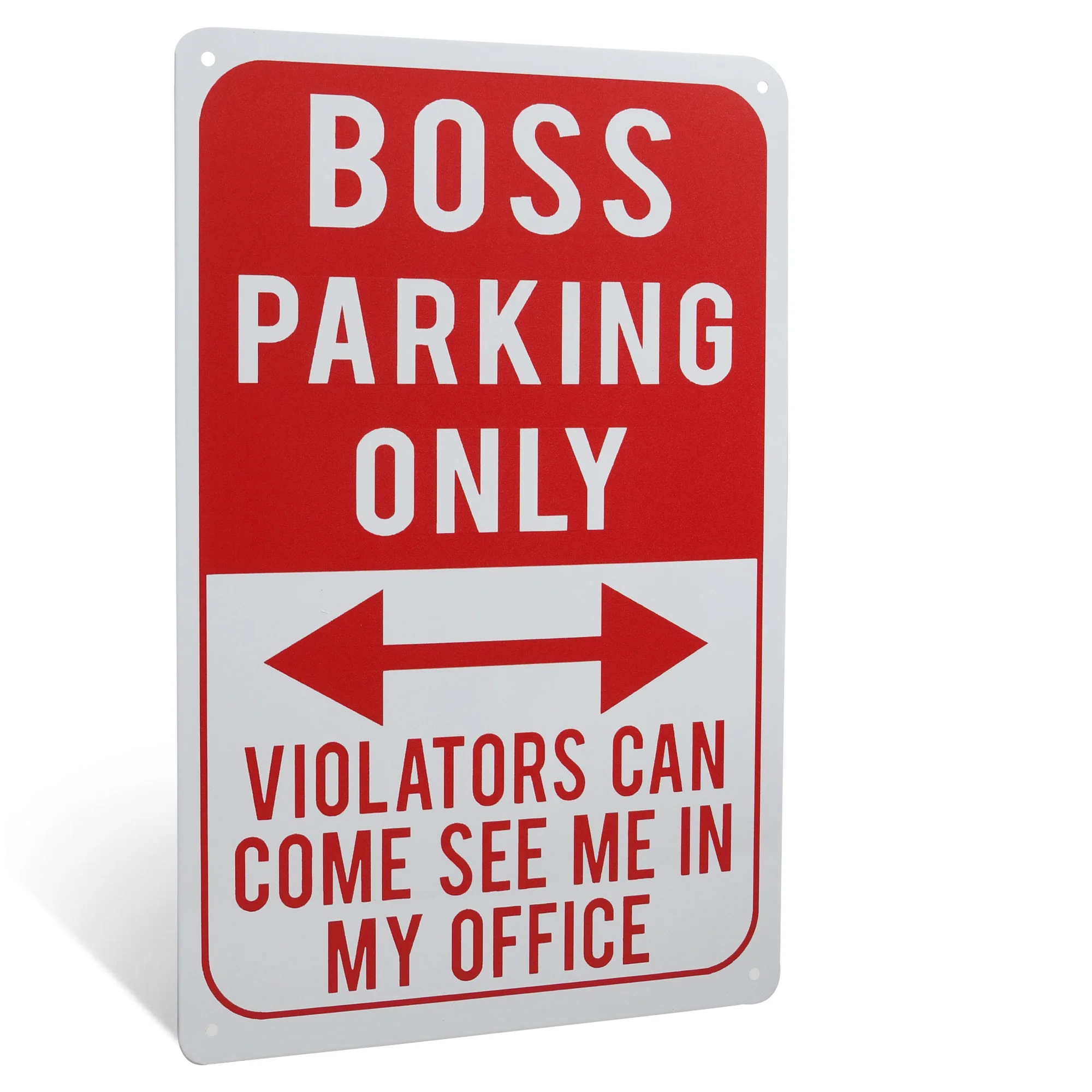 Metal Boss Parking Only Sign Yard Sign, Office Wall Decor Funny Gifts for Boss