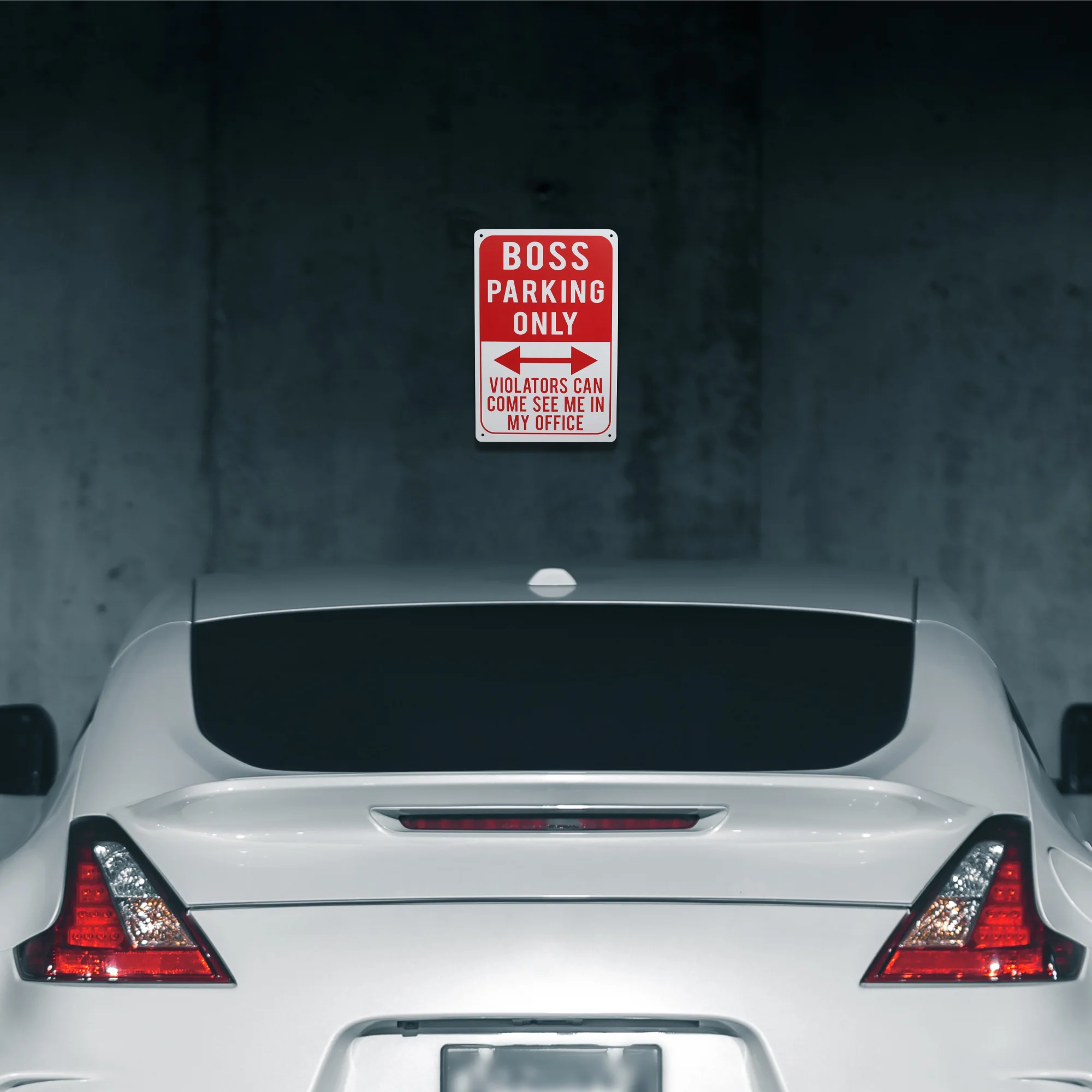 Metal Boss Parking Only Sign Yard Sign, Office Wall Decor Funny Gifts for Boss - Image 7