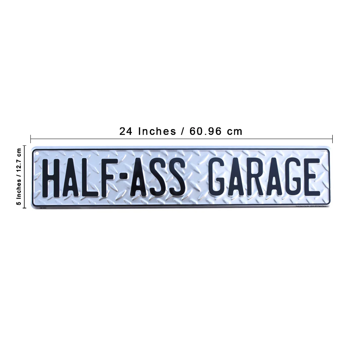 Funny Metal Half-Ass Garage Tin Street Sign Man Cave Shop Mechanic Wall Decor - Image 3