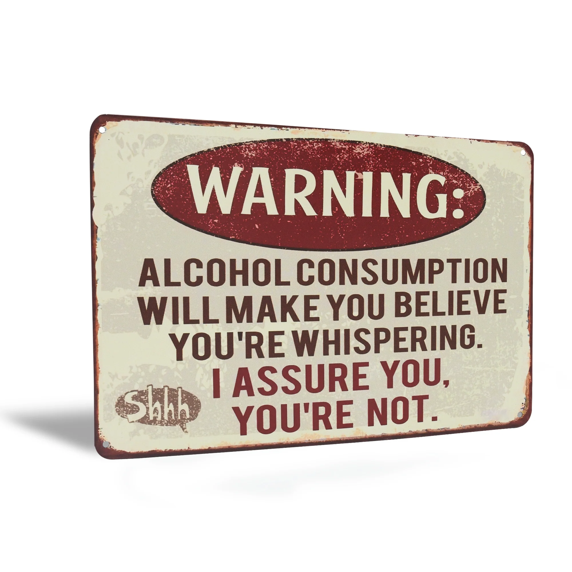 Funny Metal Warning Alcohol Consumption Sign Man Cave Garage Bar Dorm Room Decor