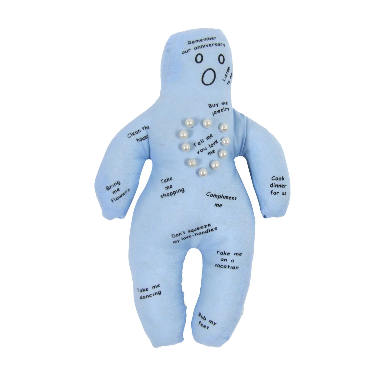 Funny New Husband Voodoo Doll Pins Novelty Stress Relief Toy Bride Gag Gift Joke