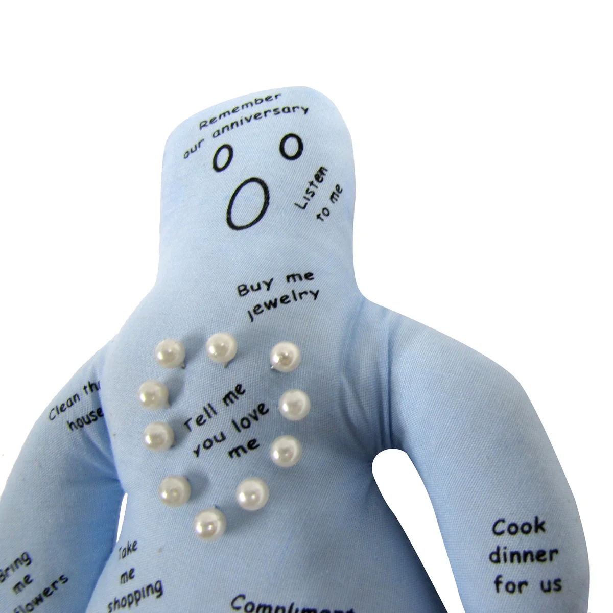 Funny New Husband Voodoo Doll Pins Novelty Stress Relief Toy Bride Gag Gift Joke - Image 2