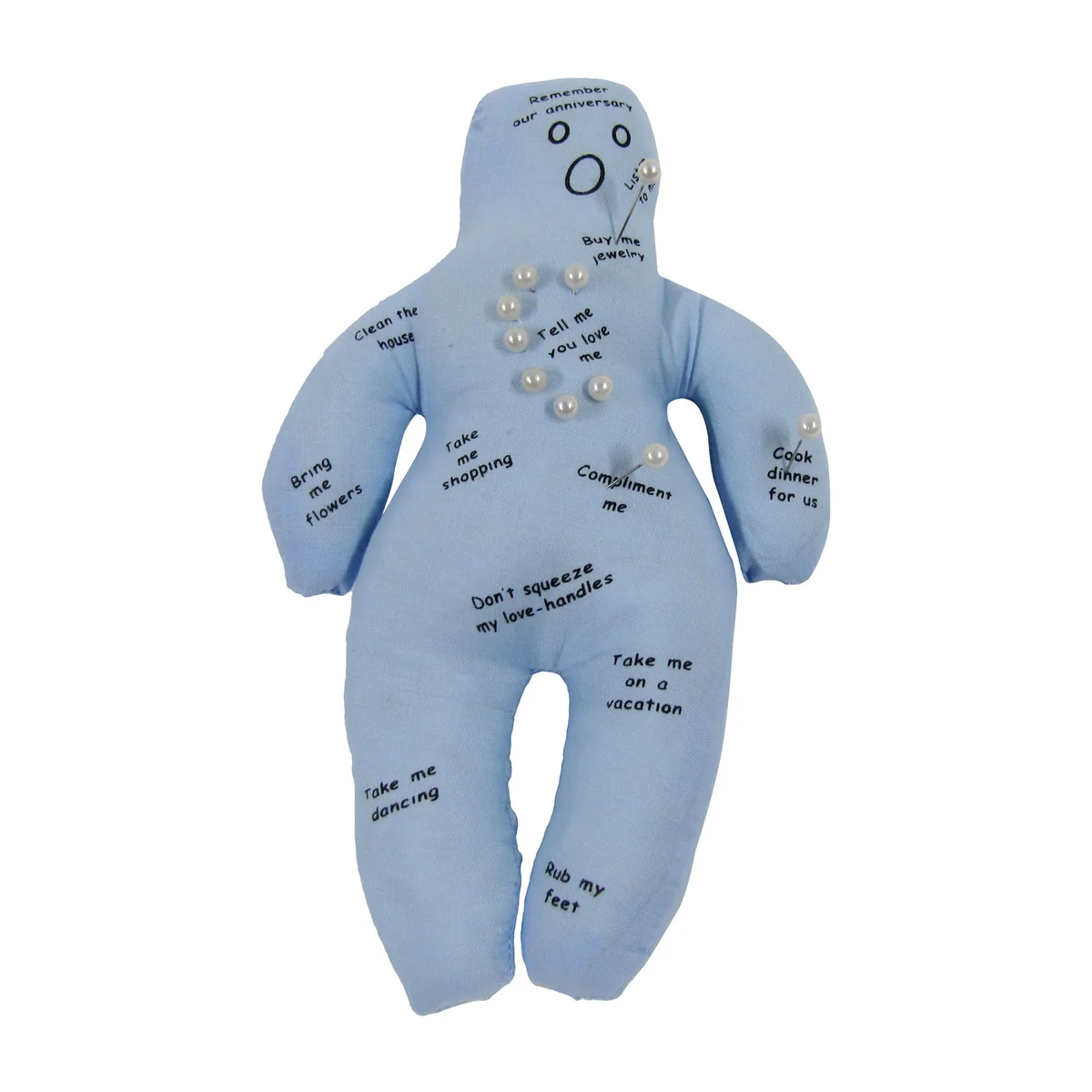 Funny New Husband Voodoo Doll Pins Novelty Stress Relief Toy Bride Gag Gift Joke - Image 3