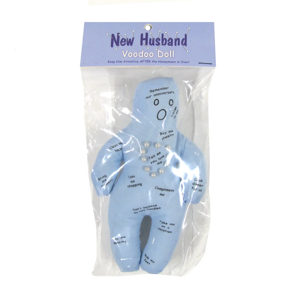 Funny New Husband Voodoo Doll Pins Novelty Stress Relief Toy Bride Gag Gift Joke - Image 6