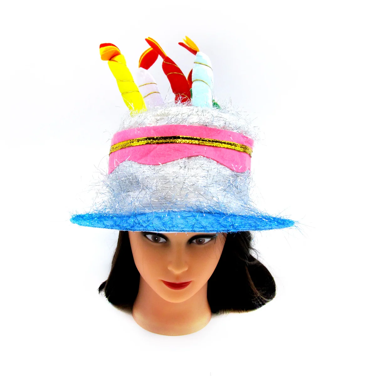 Funny Novelty Birthday Cake Candles Hat Costume Accessory Gag Gift Fun Party Cap - Image 2
