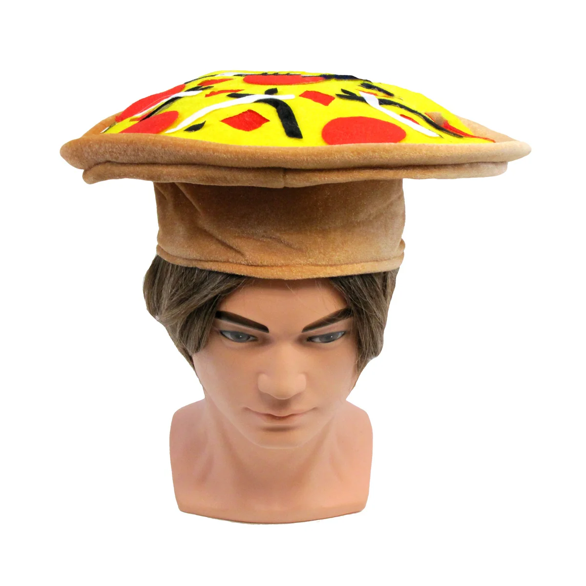 Funny Novelty Pepperoni Pizza Hat Costume Accessory Party Gag Practical Joke Cap - Image 3