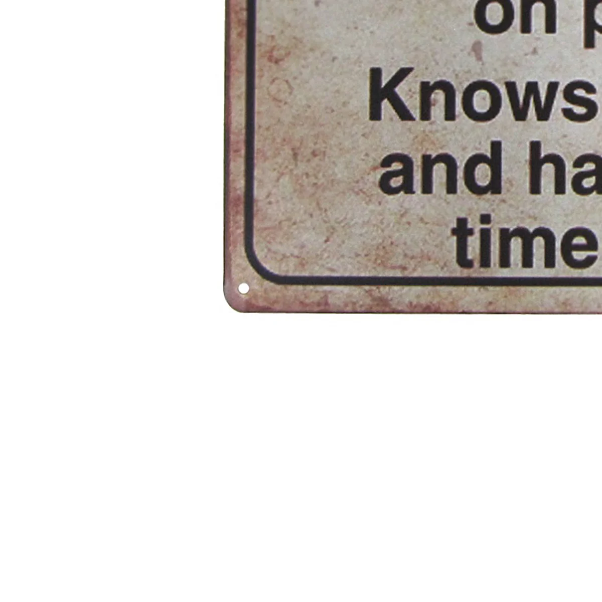 Funny Retired Person Metal Warning Sign Garage Home Wall Decor Novelty Gag Gift - Image 4