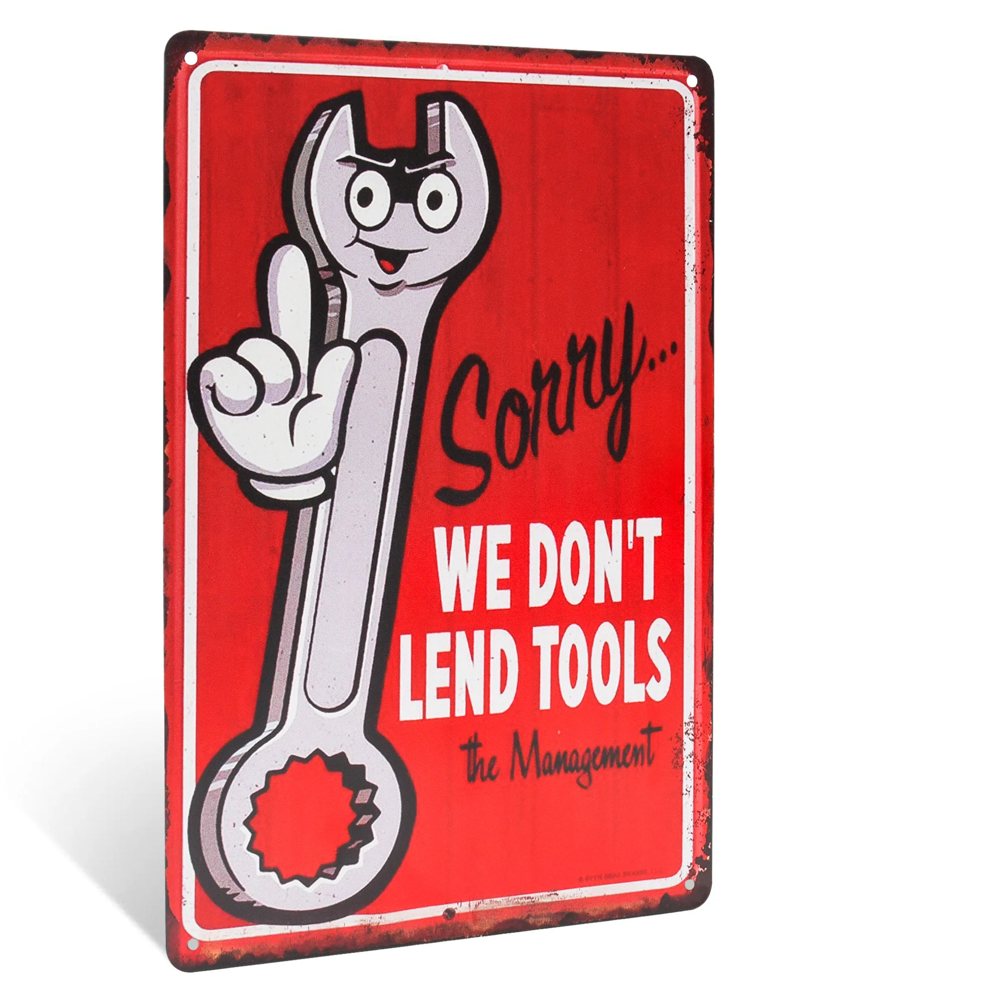 Garage Signs We Dont Lend Tools Metal Shop Wall Decor Mechanic Gifts for Men