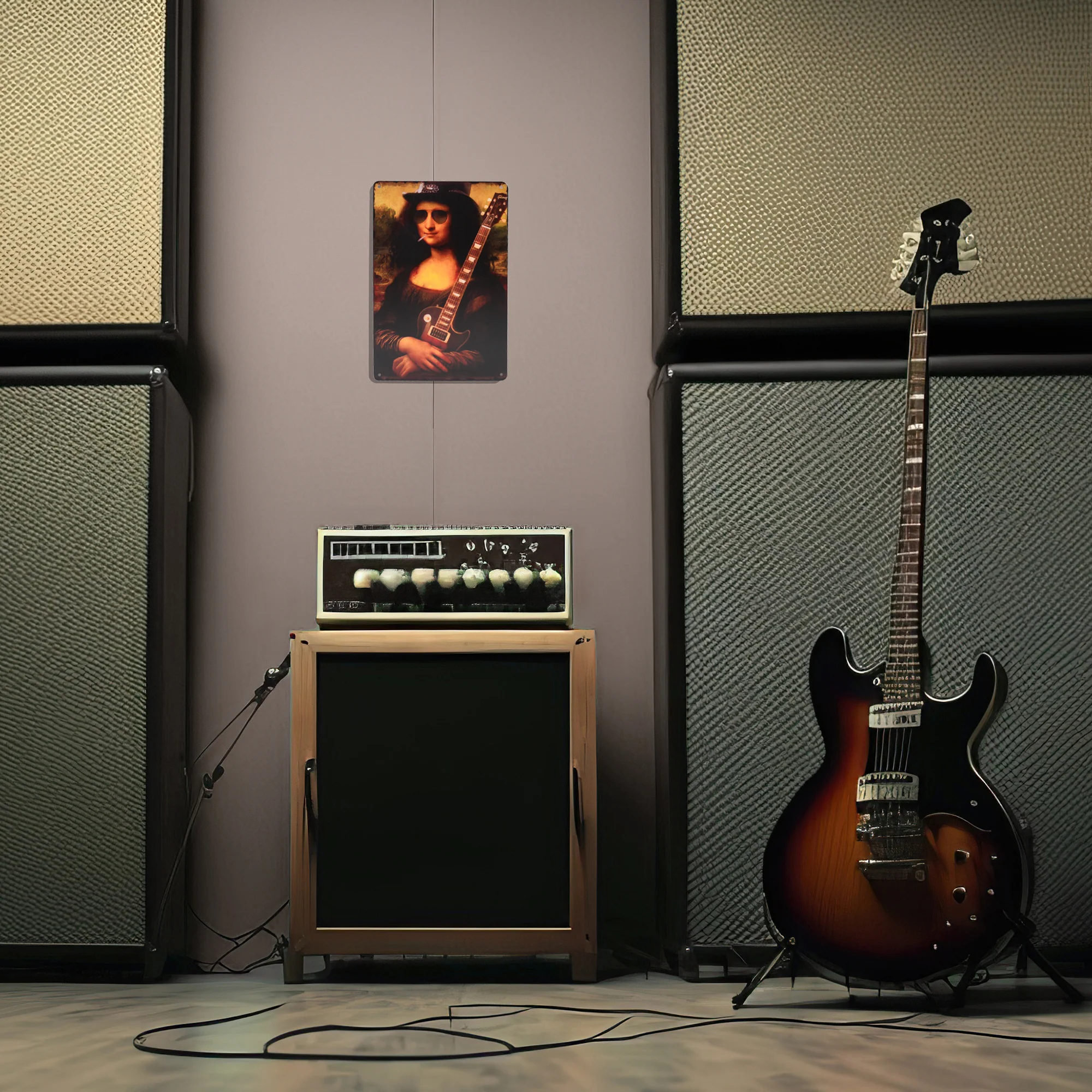 Metal Sign Slash Mona Lisa Funny Wall Art Rock and Roll Bedroom Music Room Decor - Image 7