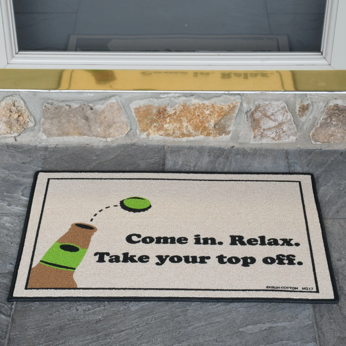 Funny Take Off Top Beer Bottle Welcome Mat Indoor Outdoor Door Floor Rug Doormat - Image 3