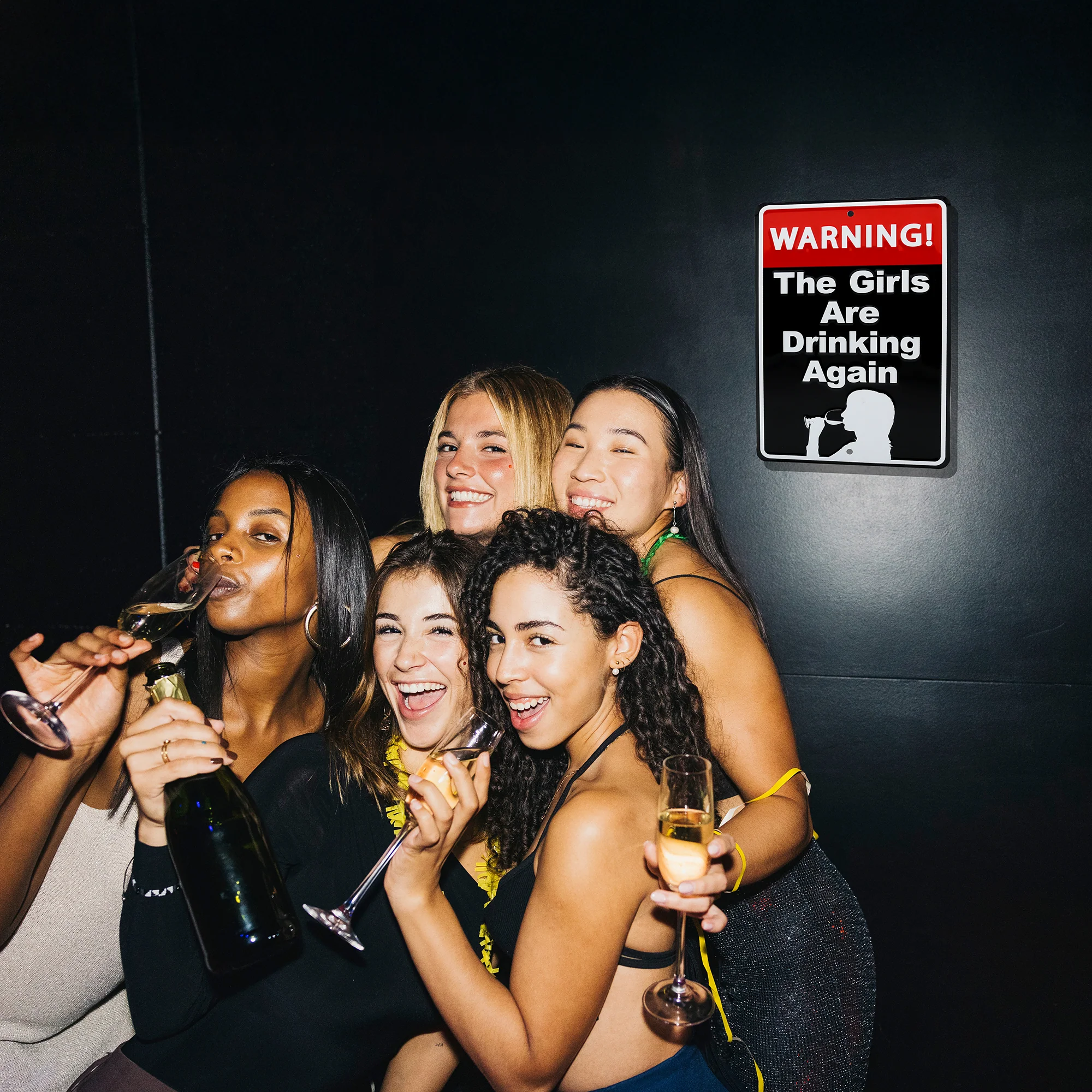 Metal Sign Funny Warning Girls Drinking Man Cave Bar Accessories Home Room Decor - Image 6