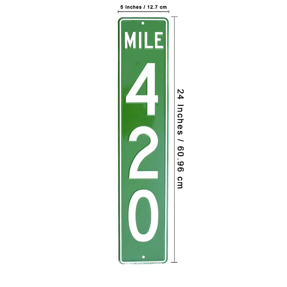 Funny Weed Mile 420 Marker Street HIGHway Sign Marijuana Man Cave Bar Wall Decor - Image 3
