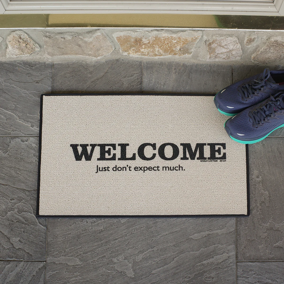 Funny Welcome Dont Expect Much Outdoor Doormat Novelty Floor Rug Front Door Mat - Image 4