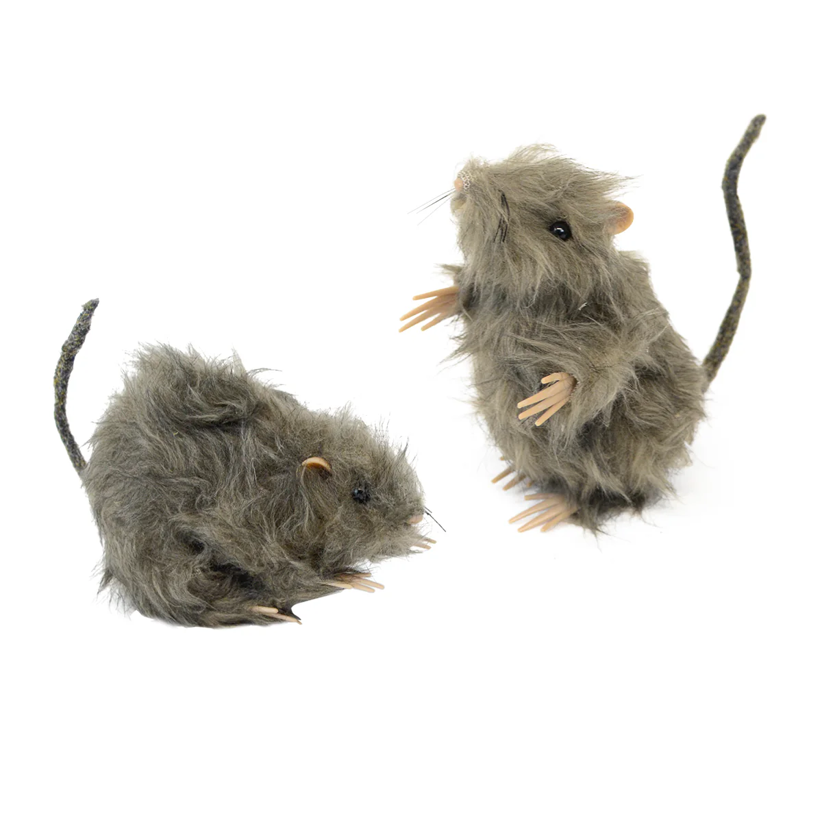 Furry 2 Mouse Rat Scary Spooky Indoor Decor Cat Toy Doll Halloween Decorations