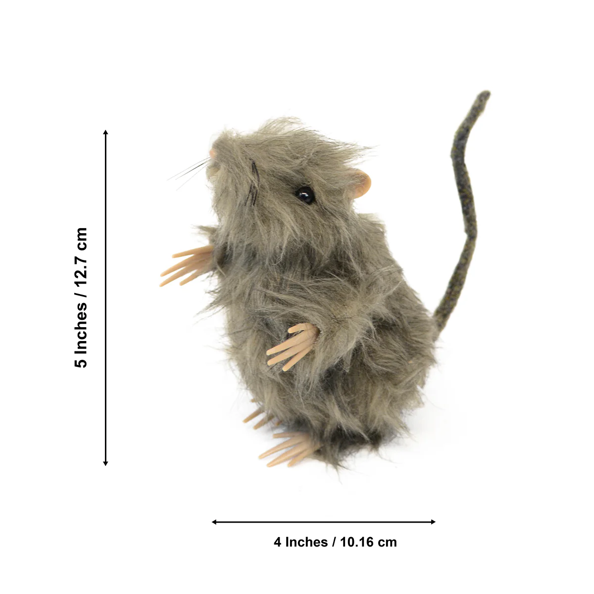 Furry 2 Mouse Rat Scary Spooky Indoor Decor Cat Toy Doll Halloween Decorations - Image 3