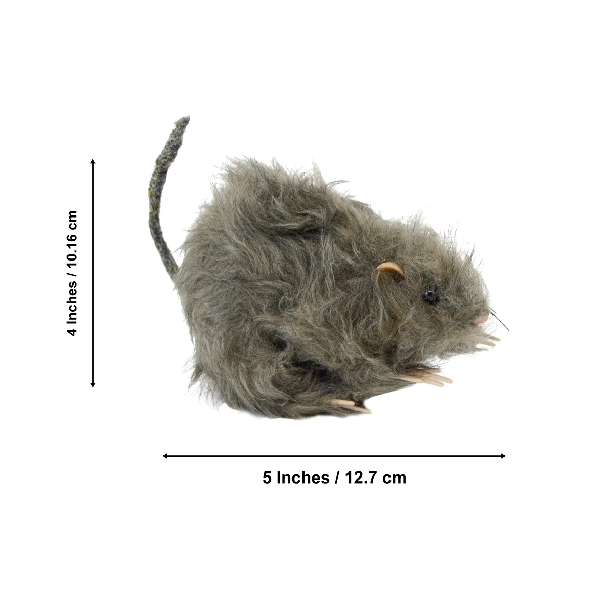 Furry 2 Mouse Rat Scary Spooky Indoor Decor Cat Toy Doll Halloween Decorations - Image 4