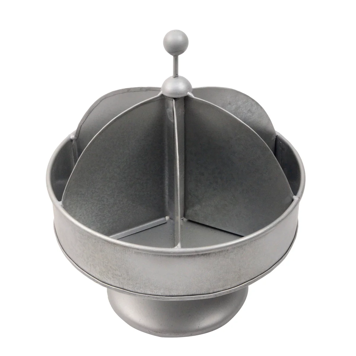 Galvanized 6-Bin Home Storage Organizer - Image 3