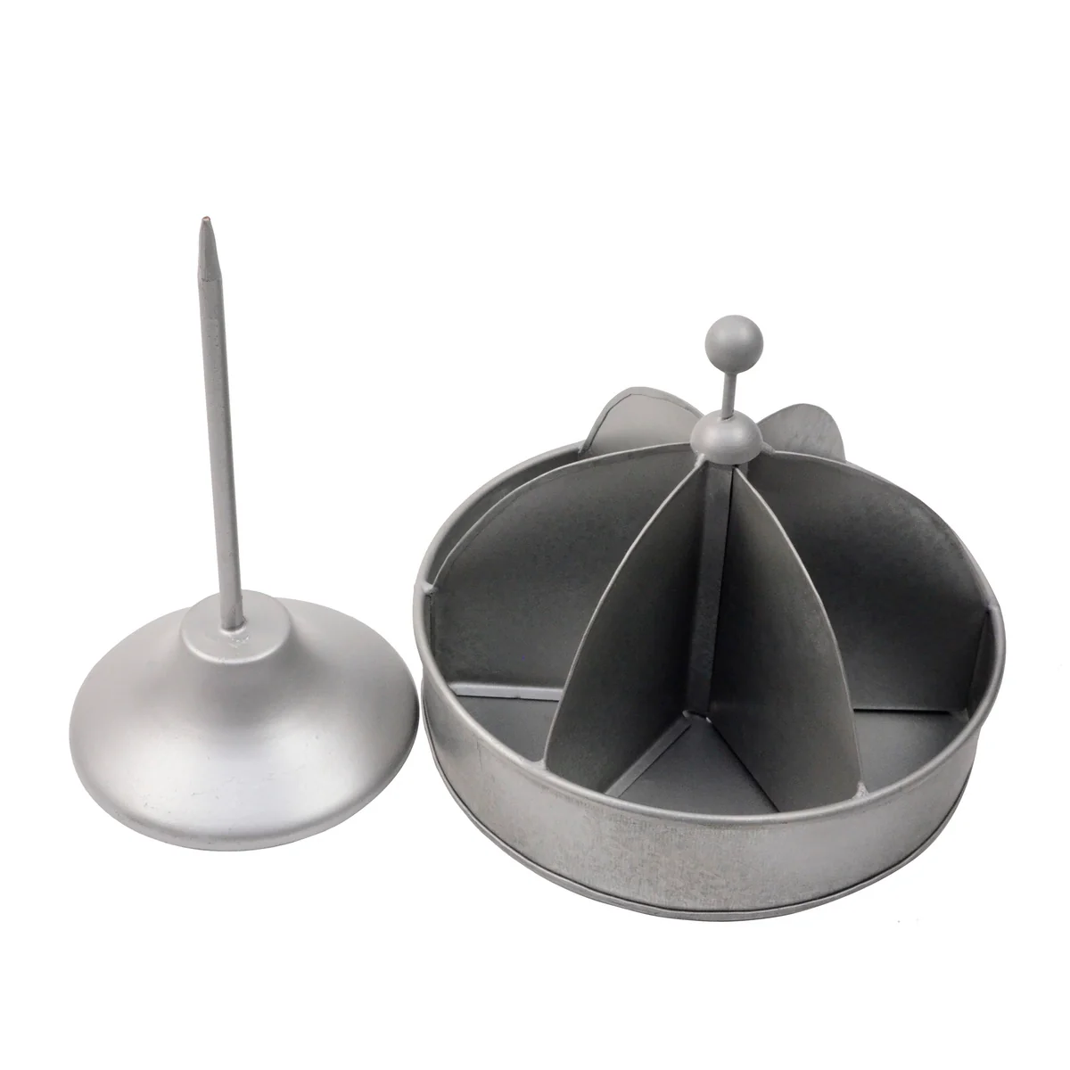 Galvanized 6-Bin Home Storage Organizer - Image 4