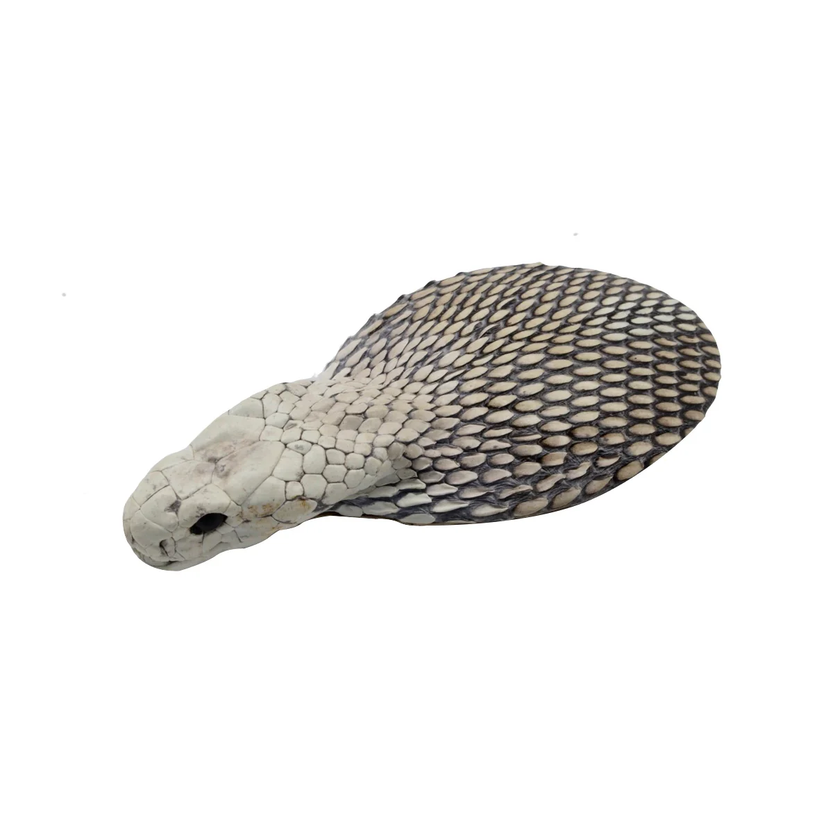 Genuine Cobra Snake Head Hook and Loop Style Belt Buckle