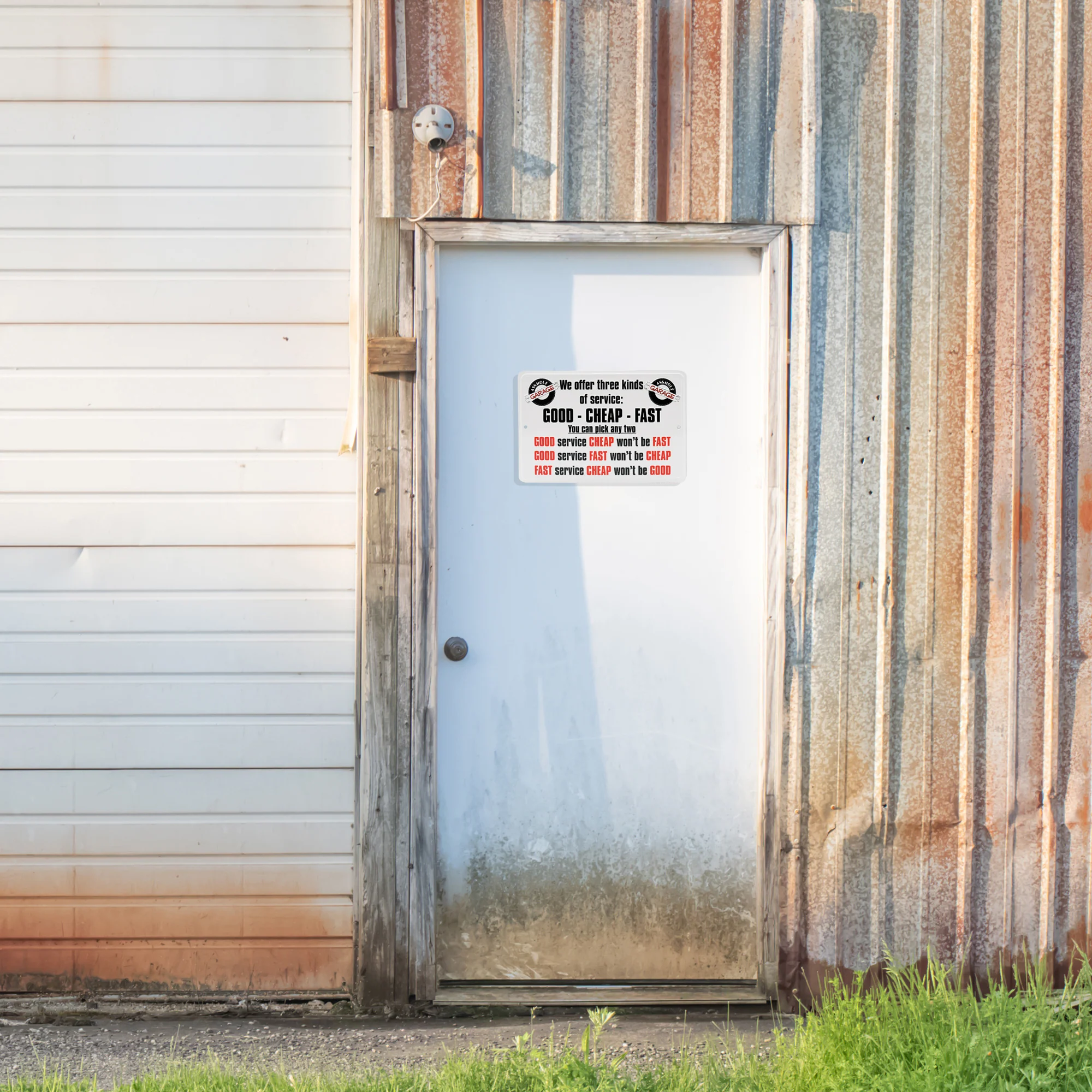 Garage Wall Sign We Offer 3 Kinds of Service Mechanic Shop, Man Cave Room Decor - Image 8