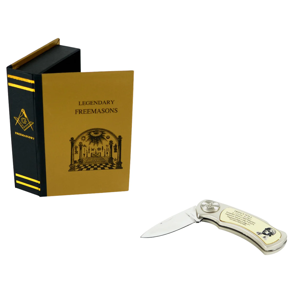 Grand Master Mason Prince Hall Folding Pocket Knife - Image 2