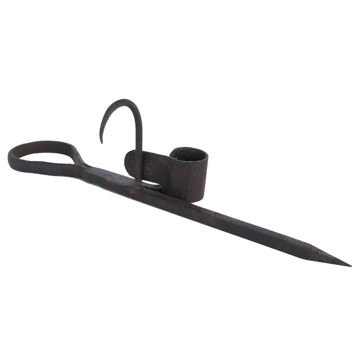 Hand Forged Miners Tool Iron Sticking Tommy Candle Stick