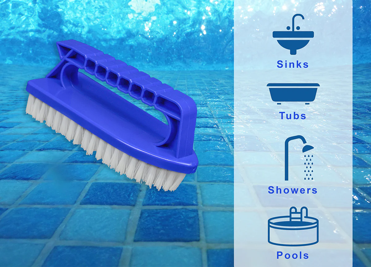 Pool Scrub Brush Walls Grout Inground Above Ground Swimming Cleaning Supplies - Image 3