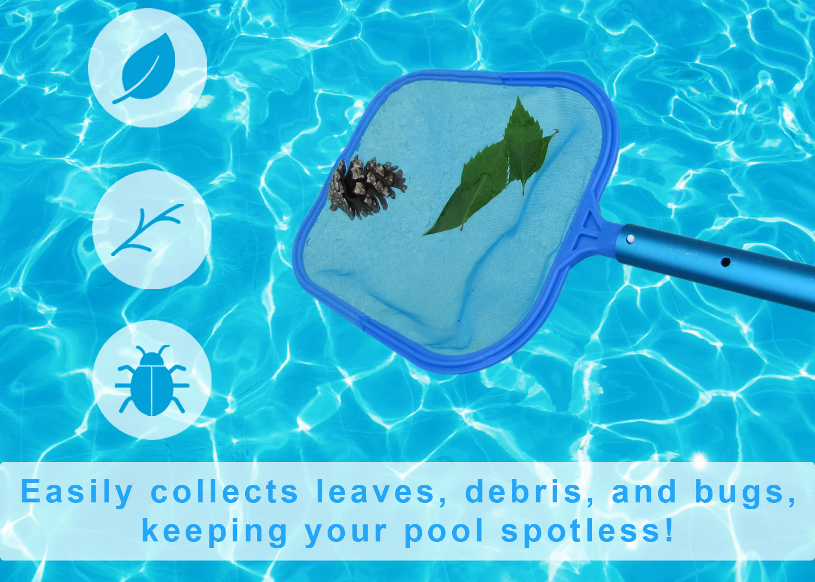Swimming Pool Skimmer Leaf Net Above Ground Pool Cleaning Supplies Accessories - Image 4