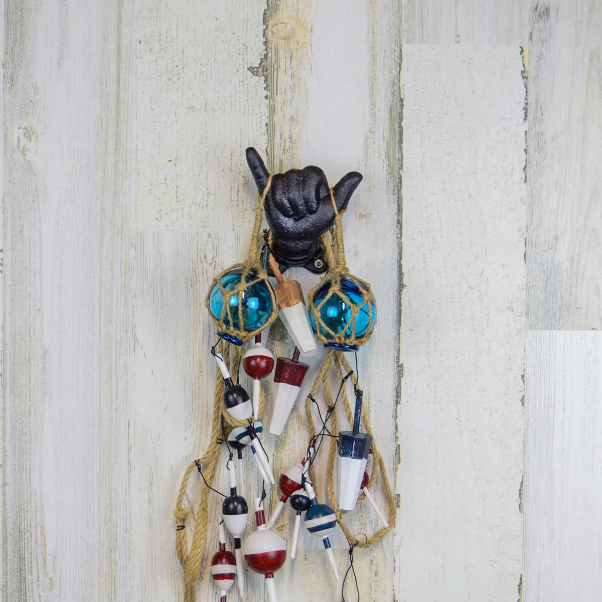 Hang Loose Shaka Hook Coat Hat Surfing Beach Towel Wall Rack Hawaiian Home Decor - Image 4