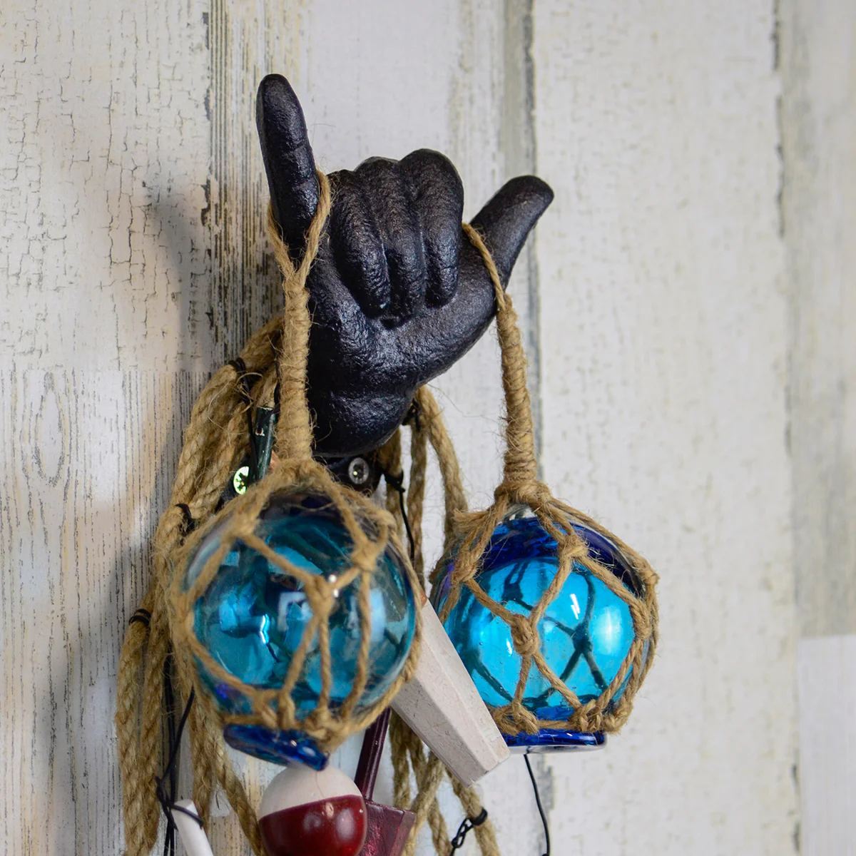 Hang Loose Shaka Hook Coat Hat Surfing Beach Towel Wall Rack Hawaiian Home Decor - Image 5