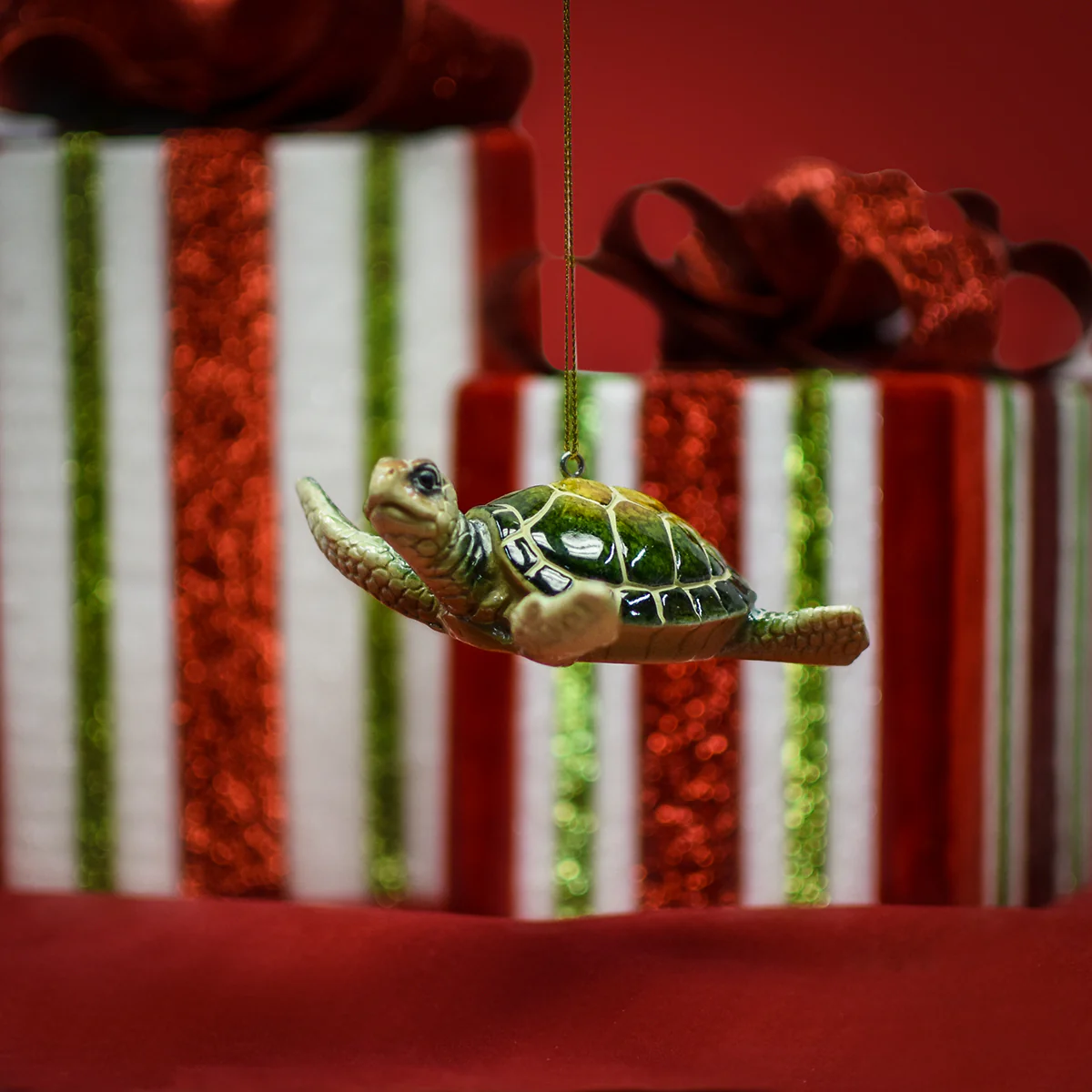 Hang Sea Turtle Christmas Tree Ornament Nautical Holiday Gift Topper Xmas Decor - Image 3