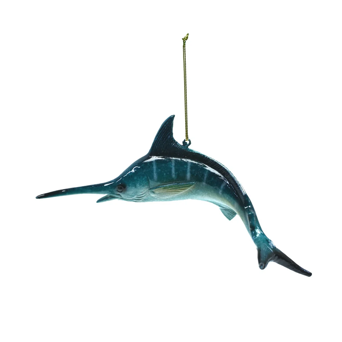 Hang Swordfish Christmas Tree Ornament Fishing Gift Nautical Holiday Xmas Decor