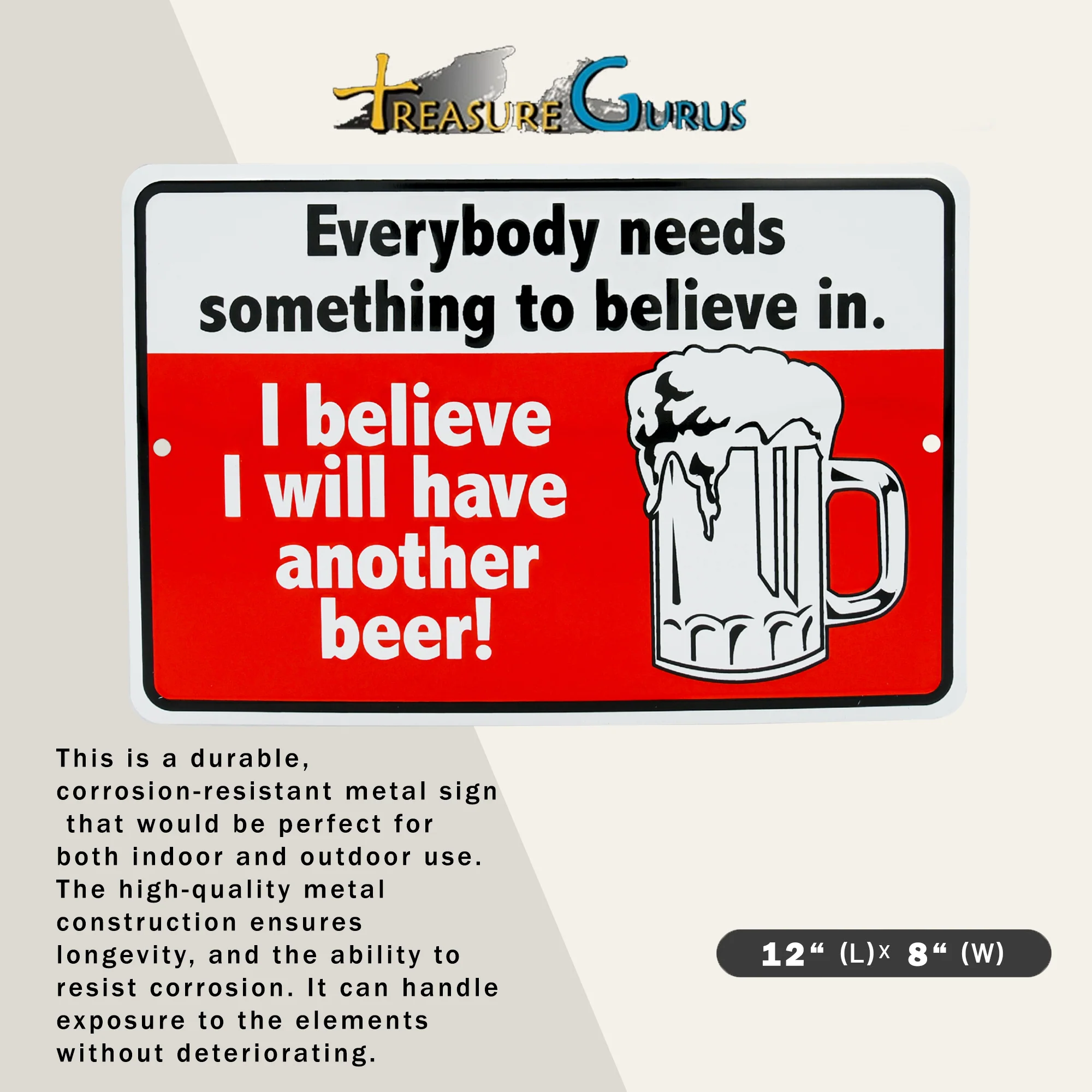 Have Another Beer Funny Metal Bar Sign Man Cave Home Bar Garage Dorm Wall Decor - Image 2