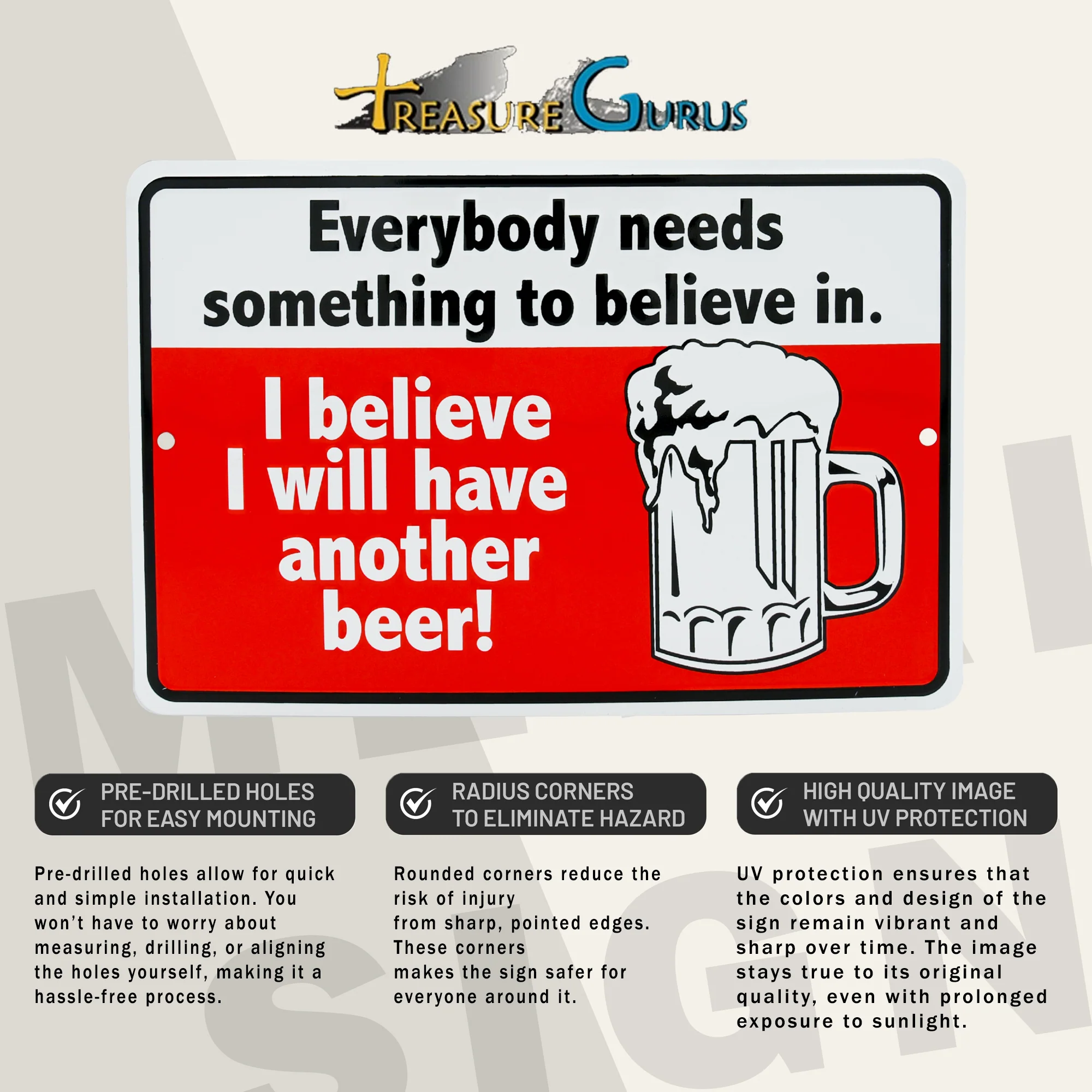 Have Another Beer Funny Metal Bar Sign Man Cave Home Bar Garage Dorm Wall Decor - Image 3