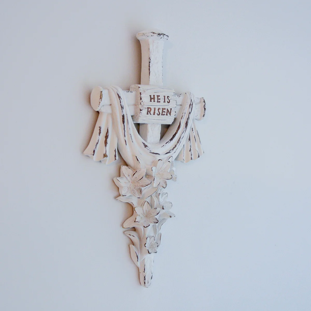 He Is Risen Wall Cross Catholic Home Decor for Church, Baptism, Easter, Bedroom - Image 6