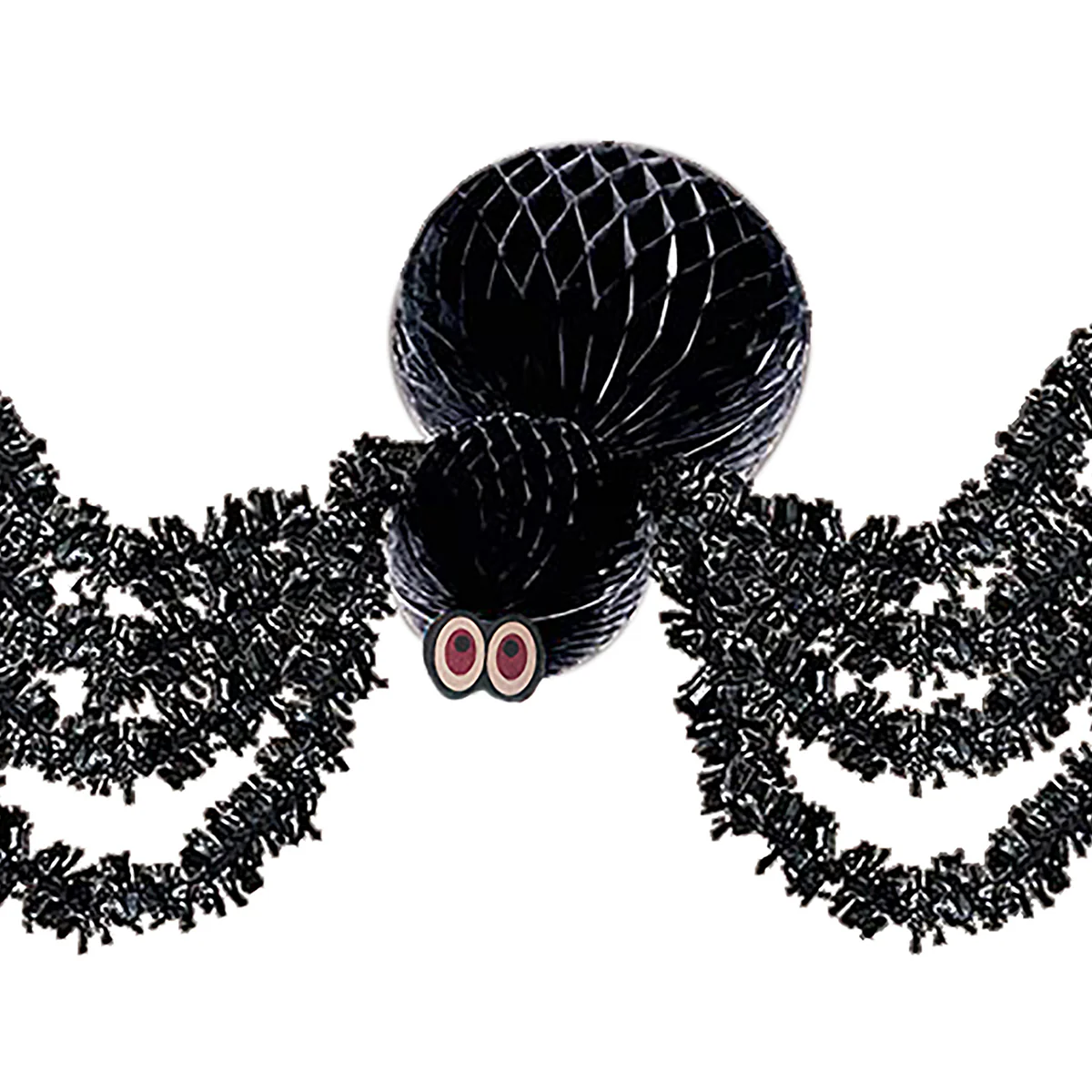 Huge Black Spider Front Door Decor Haunted House Cobweb Outdoor Halloween Prop - Image 2