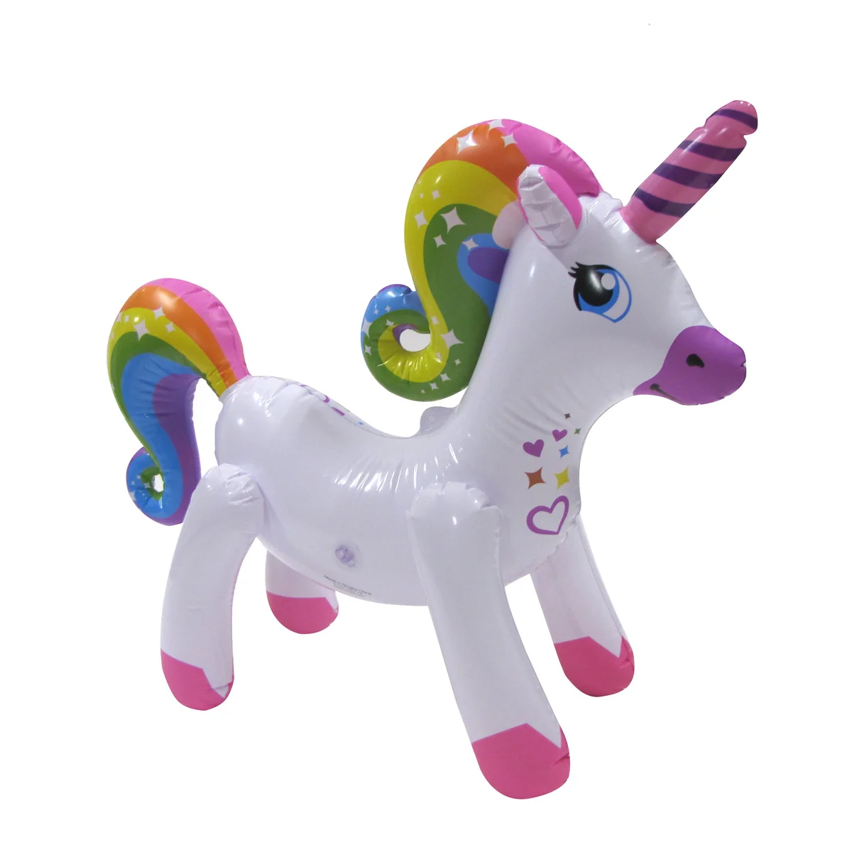 Inflatable Rainbow Unicorn Swim Pool Water Float Party Toy Blow Animal Floaties - Image 3