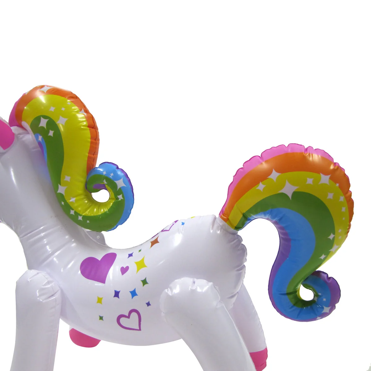 Inflatable Rainbow Unicorn Swim Pool Water Float Party Toy Blow Animal Floaties - Image 5