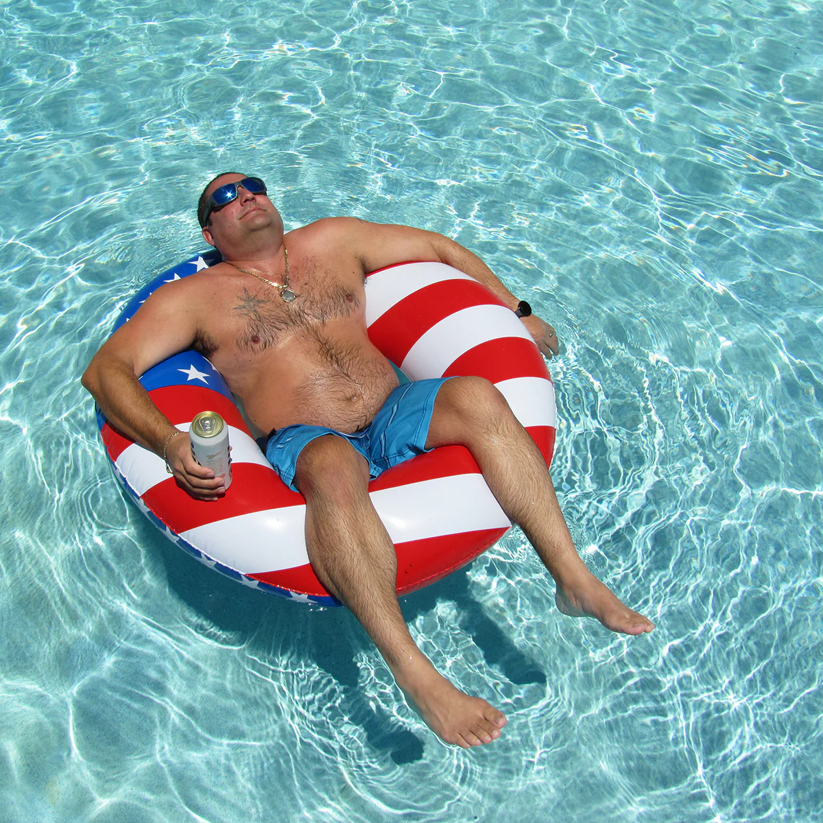 Inflatable American Flag Pool Float USA Flag, 4th of July Party Decor Water Toys - Image 6