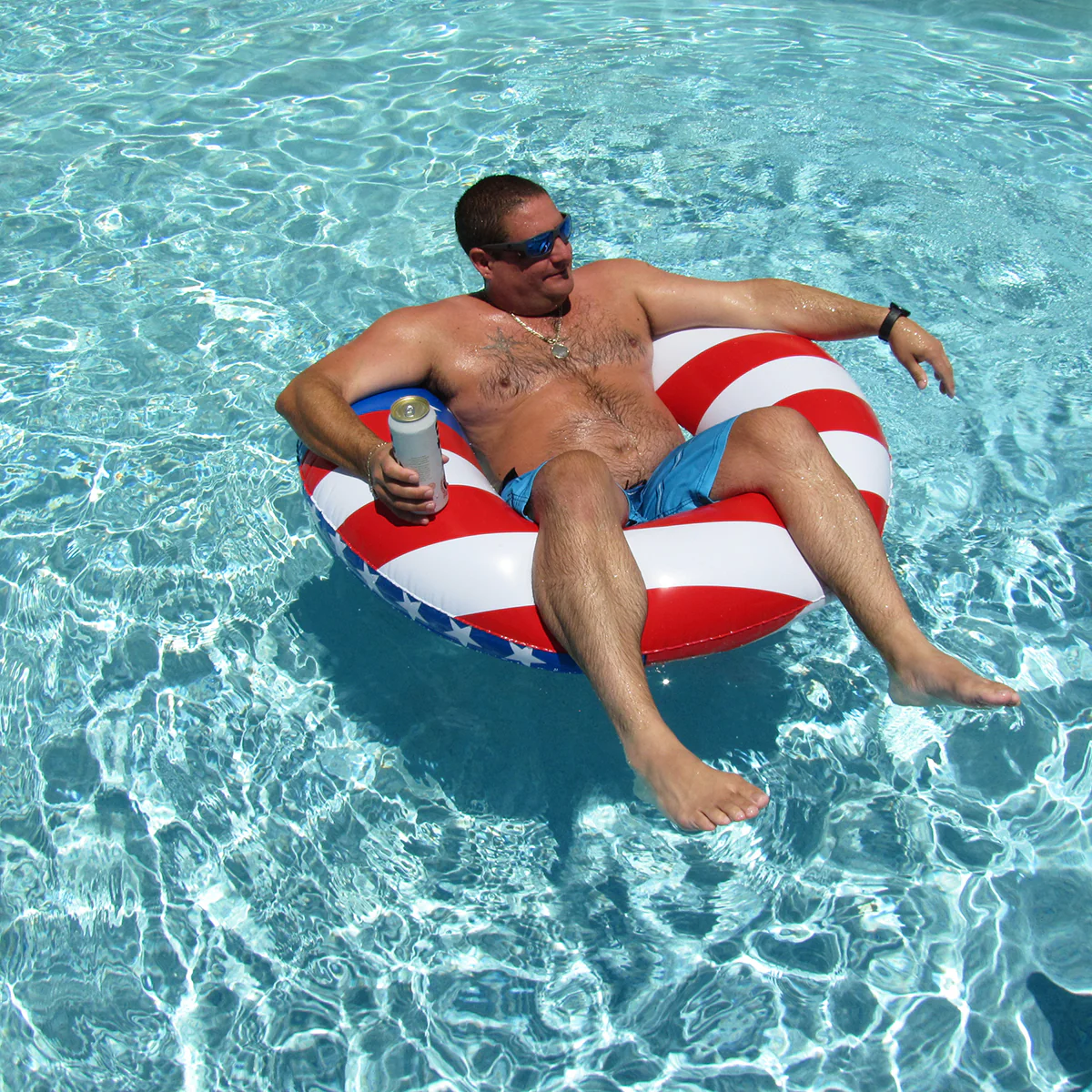 Inflatable American Flag Pool Float USA Flag, 4th of July Party Decor Water Toys - Image 7