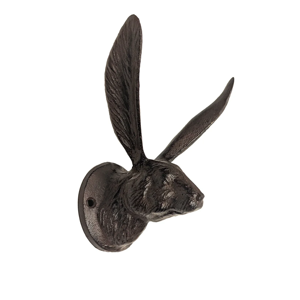 Jack Rabbit Ears Wall Mount Hook Hat Coat Hanger Bunny Towel Holder Rustic Decor - Image 2