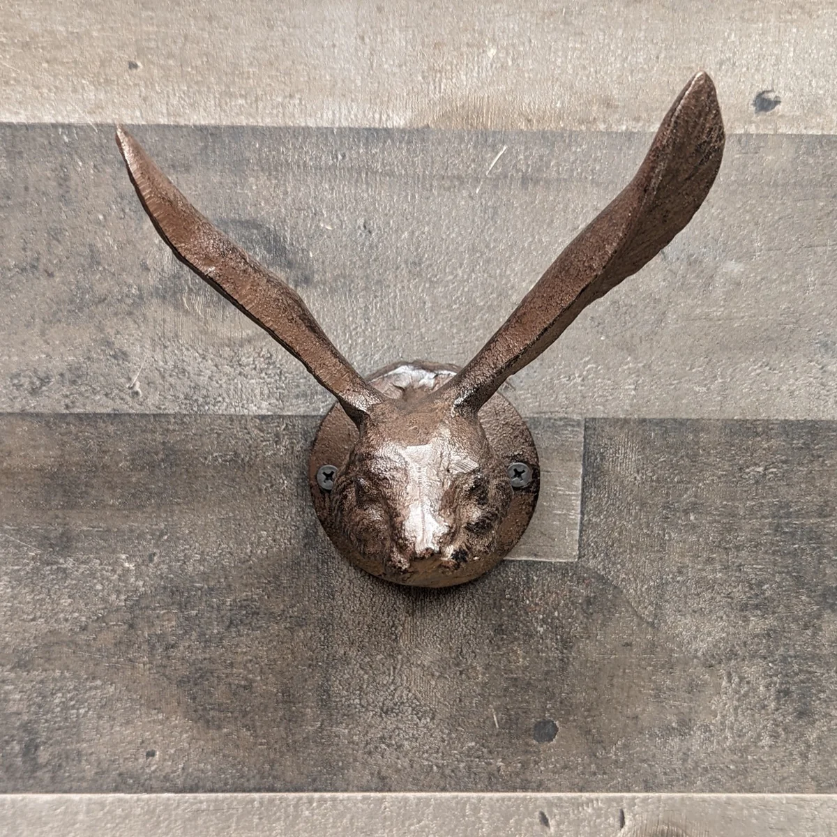 Jack Rabbit Ears Wall Mount Hook Hat Coat Hanger Bunny Towel Holder Rustic Decor - Image 3